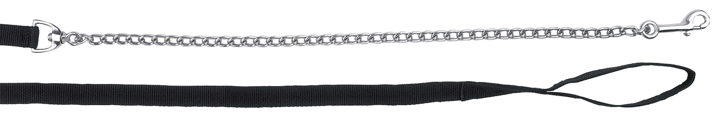Geleidelijn met ketting zwart 250cm