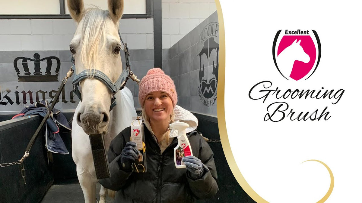 Excellent Horse Grooming Brush M Roze