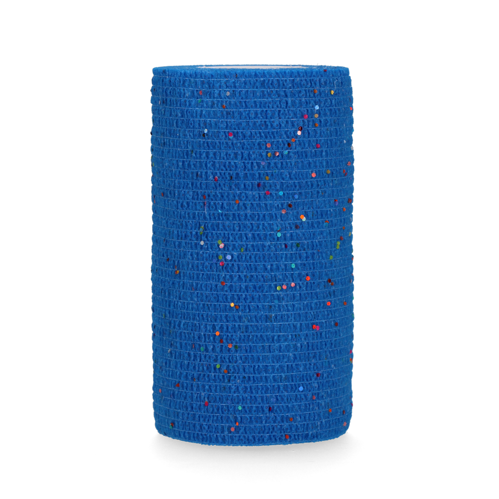 Excellent Animal Glitter Bandage Profi 10 cm - Blauw