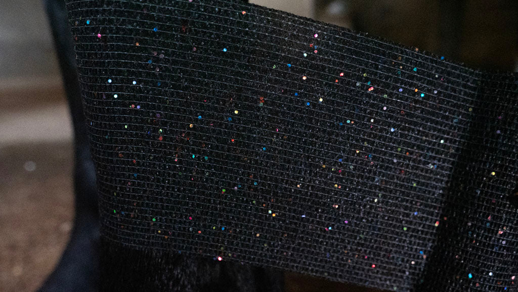 Excellent Animal Glitter Bandage Profi 10 cm - Zwart