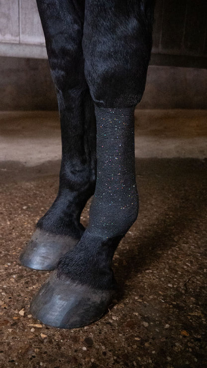 Excellent Animal Glitter Bandage Profi 10 cm - Zwart