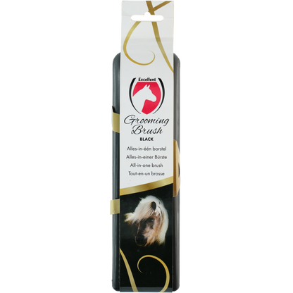 Excellent Horse Grooming Brush L Zwart