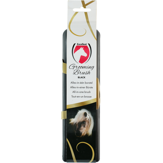 Excellent Horse Grooming Brush L Zwart