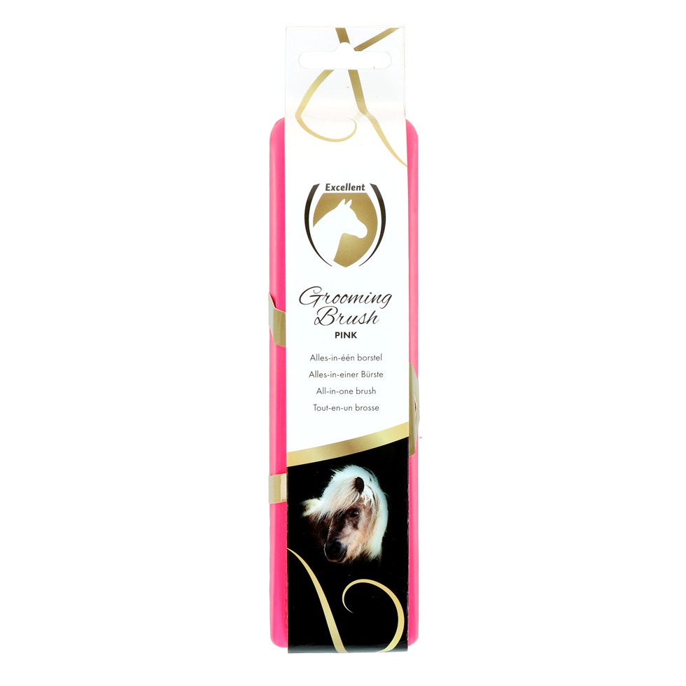 Excellent Horse Grooming Brush M Roze