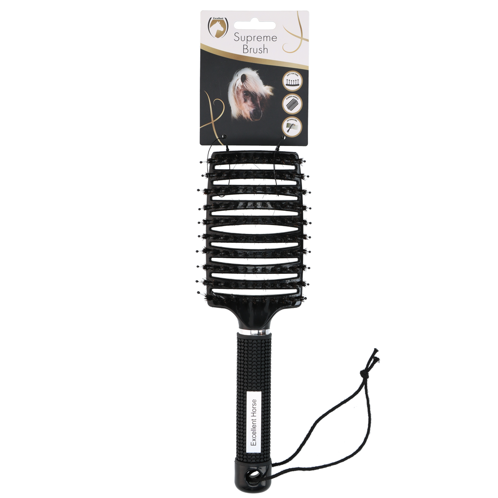 Excellent Horse Supreme Brush Zwart