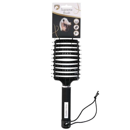Excellent Horse Supreme Brush Zwart