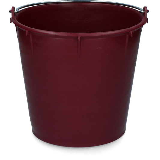 Emmer 7 l met beugel Bordeaux rood