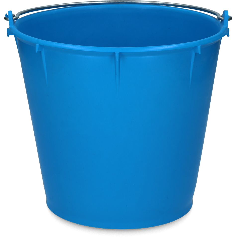 Emmer 7 l met beugel Konings blauw