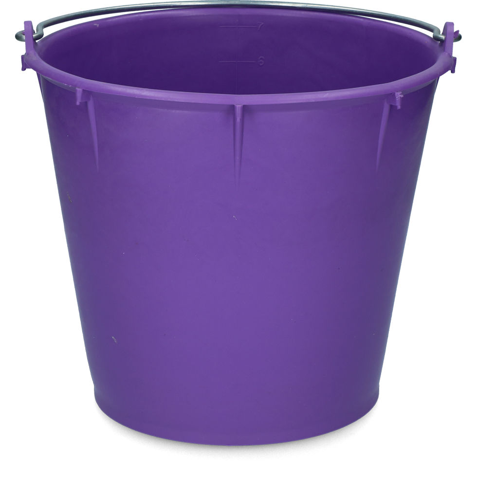 Emmer 7 l met beugel Paars