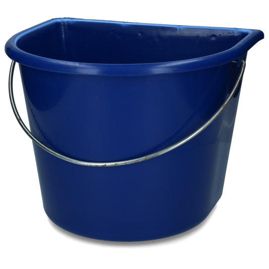 Emmer met vlakke kant 15 l Blauw