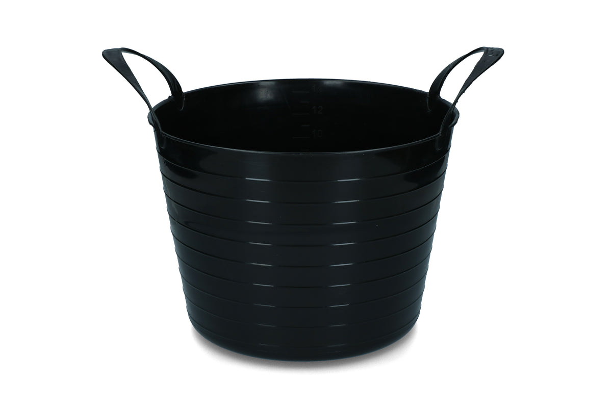 Emmer V-Trug Flexi 14 l Zwart