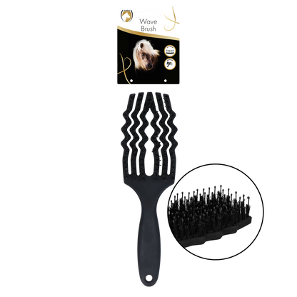 Excellent Horse Wave Brush Zwart