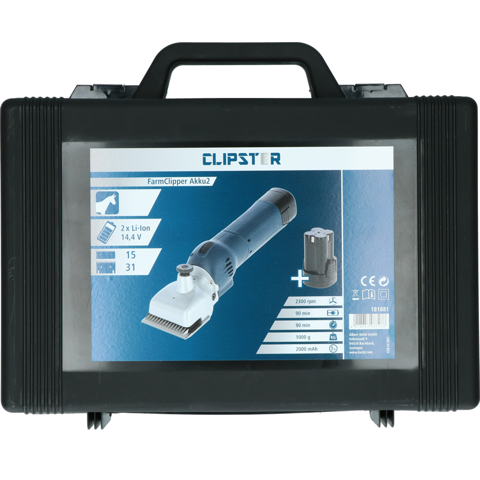 Clipster FarmClipper Akku2 Paard