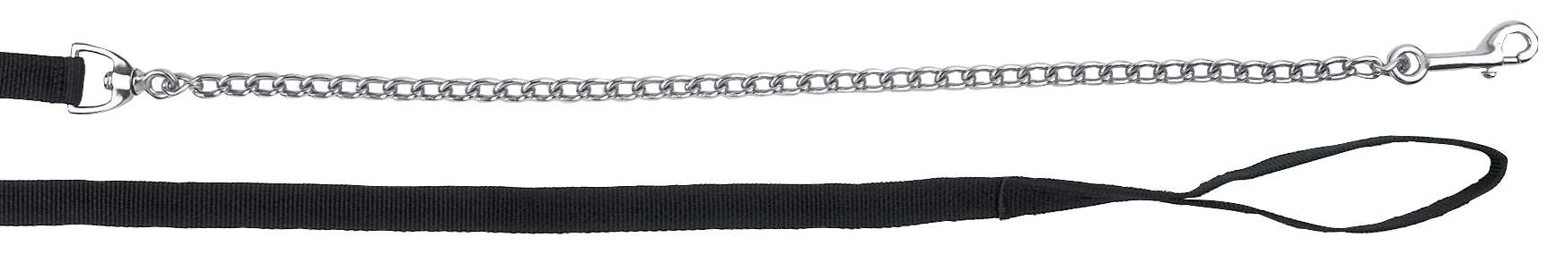 Geleidelijn met ketting zwart 250cm