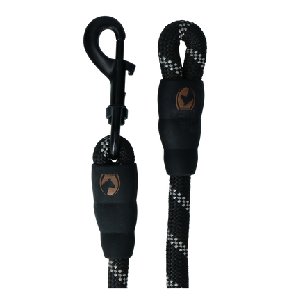 Halstertouw Exclusive Reflective Zwart
