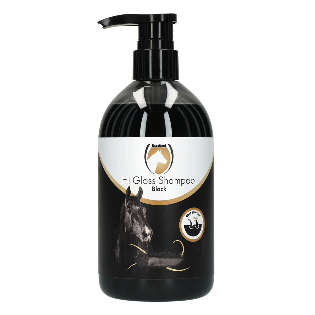 Excellent Horse Hi Gloss Shampoo Zwart 500 ml