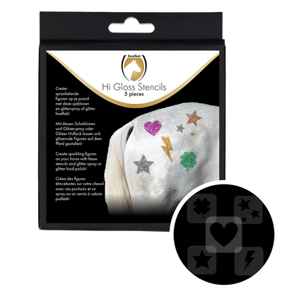 Excellent Horse Hi Gloss Stencils 5 stuks