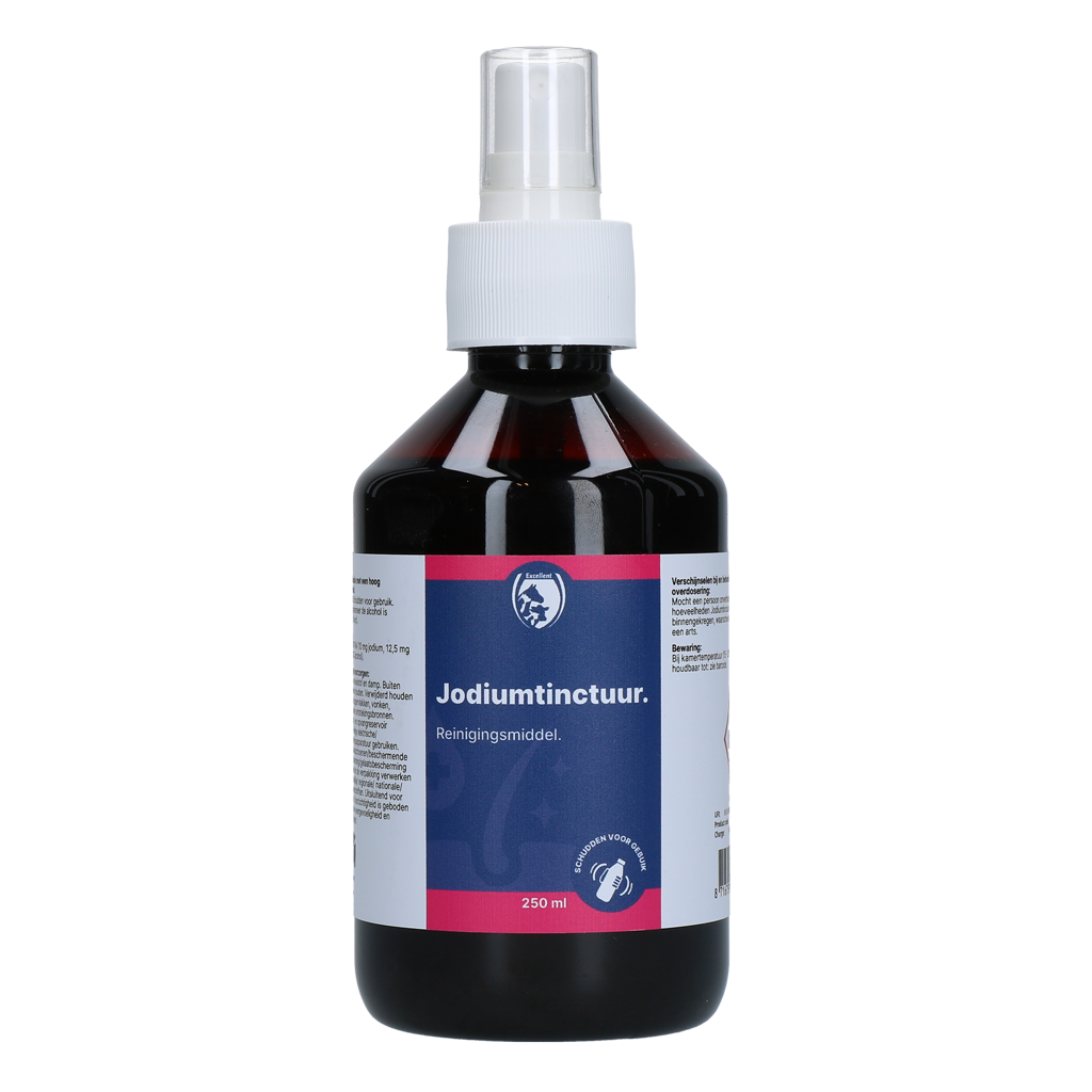 Jodiumtinctuur 1% (10 mg per ml) & 70% Alcohol 250 ml