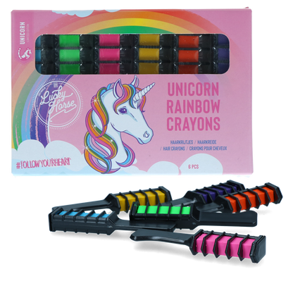 Lucky Horse Unicorn Regenboog Kleurkrijt