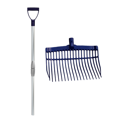 Mestvork met steel Blauw
