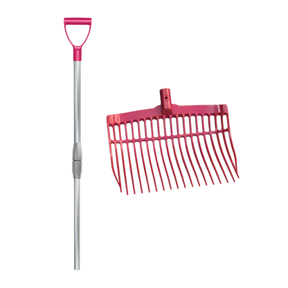 Mestvork met steel Roze