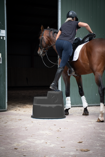 Excellent Horse Opstaphulp 3 Treden Zwart