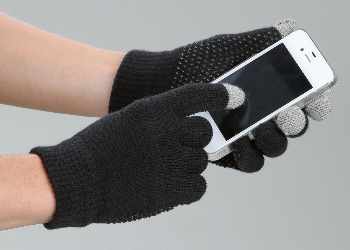 Rijhandschoen Magic Touch zwart 1size4all