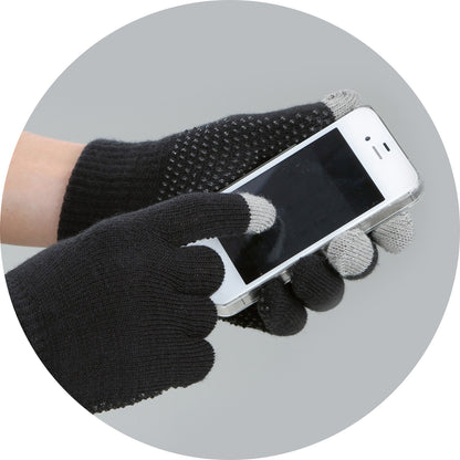 Rijhandschoen Magic Touch zwart 1size4all