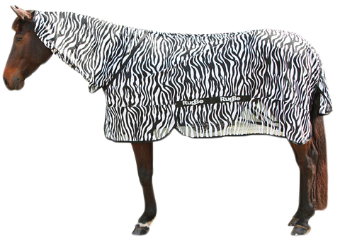 Vliegendeken Zebra incl. nekdeel 175 cm