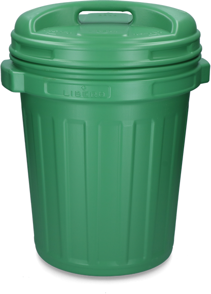 Voerton met draaisluiting 40 liter Black Groen