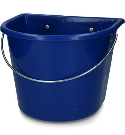 vPlast Voerbak met haken & hengsel 15 l Donkerblauw