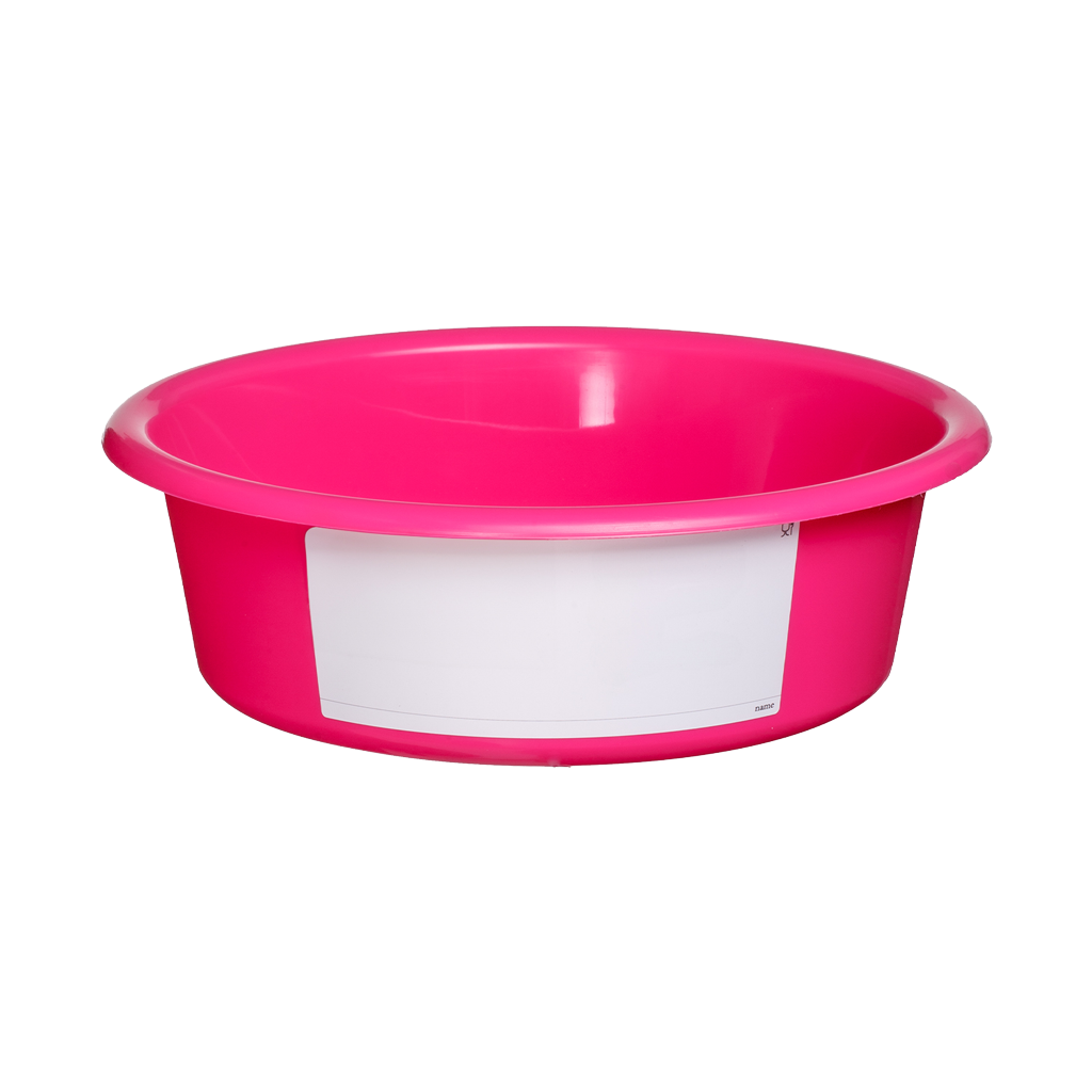 Voerbak 6 l Roze (met wit label)