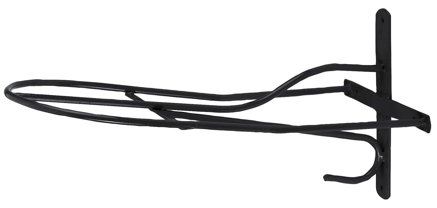 Zadelhouder metaal 54 cm Zwart