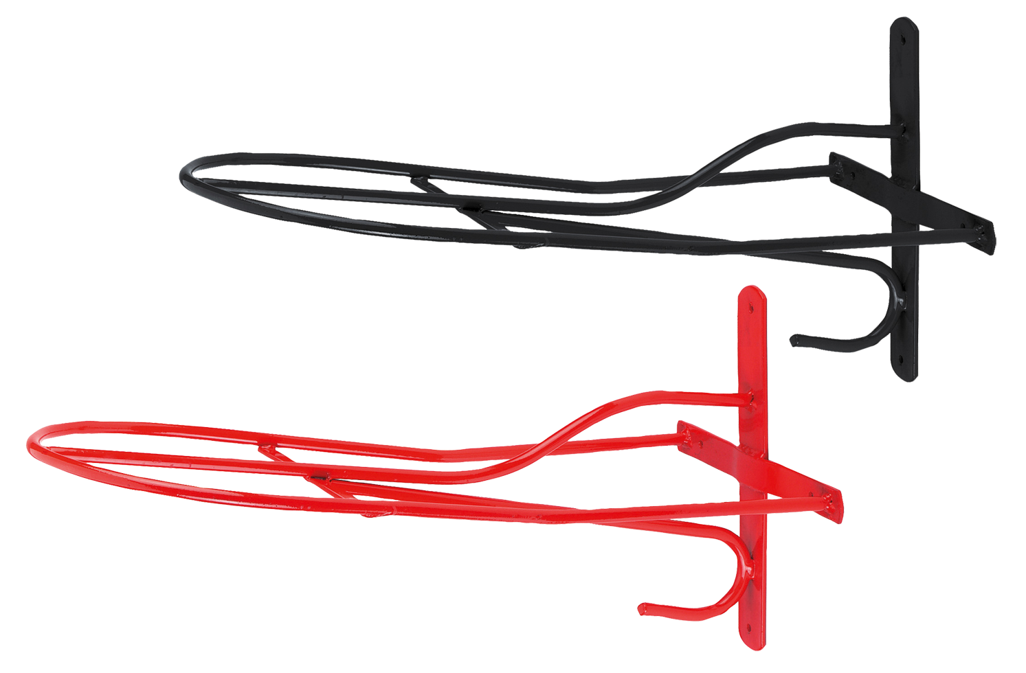 Zadelhouder metaal 54 cm Zwart